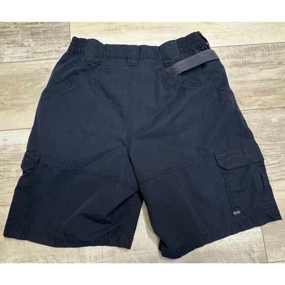 5.11 Tactical Canvas Cargo Shorts Men’s 30 Blue Ripstop Taclite Pro Flat Front - Picture 2 of 4